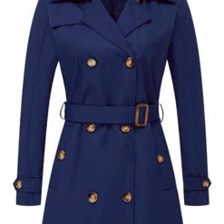 Women's Lightweight Double-Breasted Trench Coat