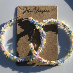 Better With Confetti Hoop Earrings