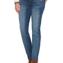 Democracy Stretch Blue Denim "Ab"solution® Straight Leg Jean