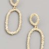 Ring Ring Oval Drop Earrings Jewelry