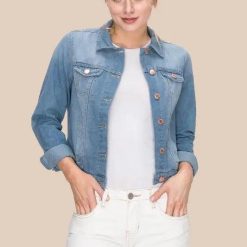 Light Blue Denim Jacket | Mature Women's Online Clothing