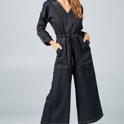 Malaga Black Jumpsuit by Strut & Bolt | Mature Women Clothing
