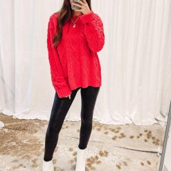 Alexis Red Sweater