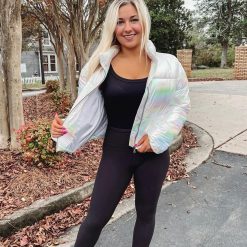 Iridescent Puffer Jacket