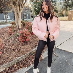 Light Pink Puffer Jacket