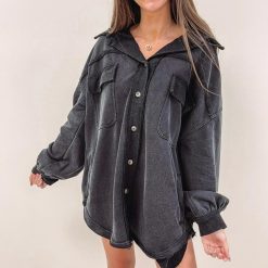 Olson Shacket – Black