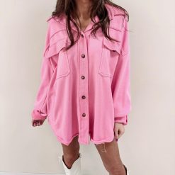 Olson Shacket – Pink