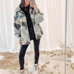 Oversized Aztec Jacket
