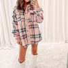 Pink Plaid Shacket