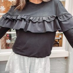 Ruffle Pullover