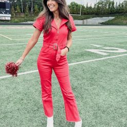 Sarah Jumpsuit – Red